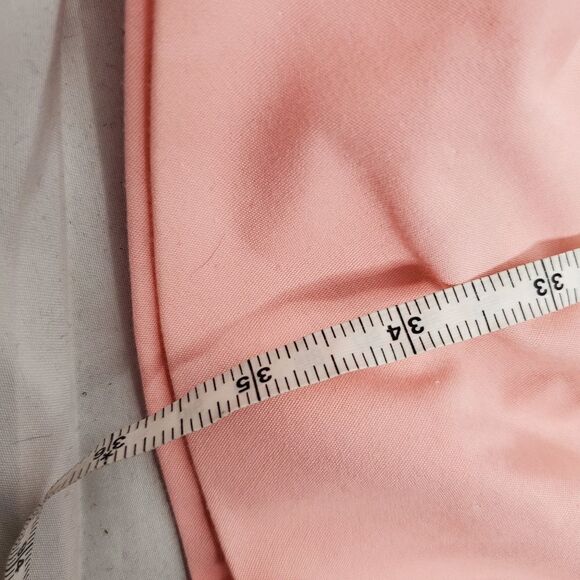 VINTAGE 70s pink dress shirred smocked top convertible midi M - Picture 10 of 14